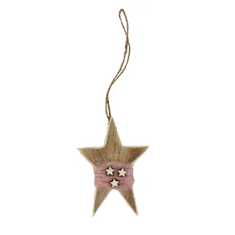 Star to hang pink D1719-05