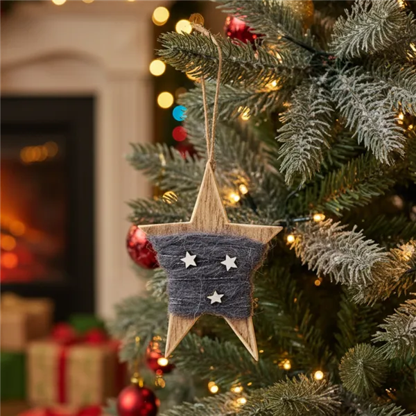 Star to hang grey D1719-21