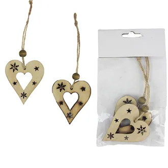 Natural Heart 2 pcs D1735-20