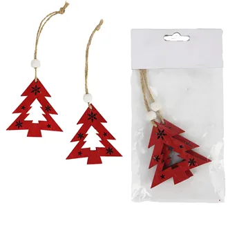 Red tree 2 pcs D1736-08