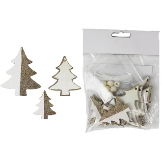 Tree White-Champagne 12 pcs D1812