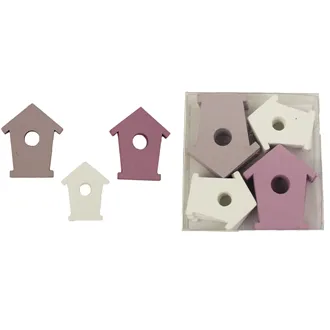 Decorative birdhouse 12 pcs D1997