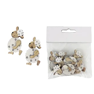 Decoration Sheep 6 pcs D2085