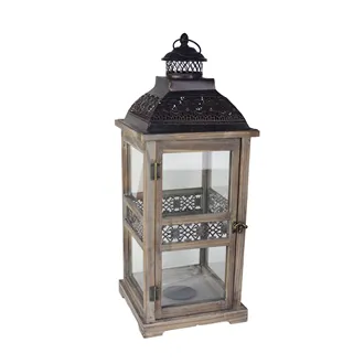Wooden lantern D2674/S