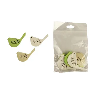 Decorative birds 6 pcs D2985