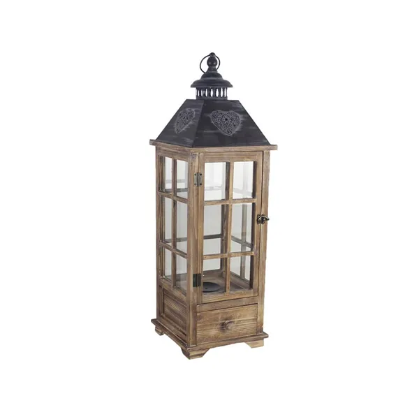 Wooden lantern D3129/S