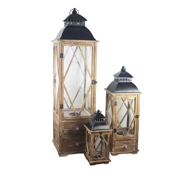 Wooden lantern D3138/S3 