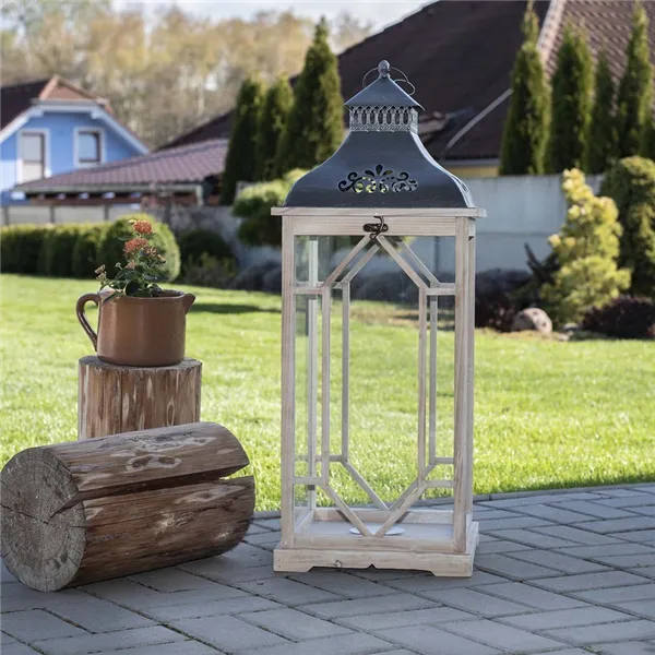 Wooden lantern D3141/V