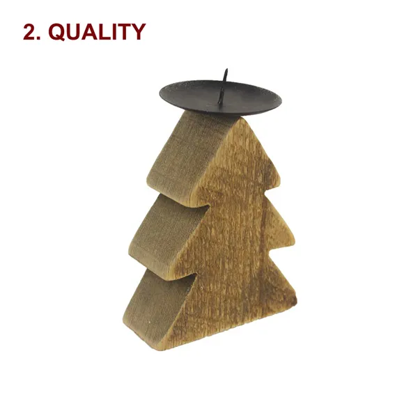 Wooden candleholder - tree 2nd quality D3244/B 