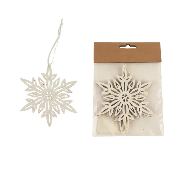 Snowflake for hanging, 2pcs D3341-01 