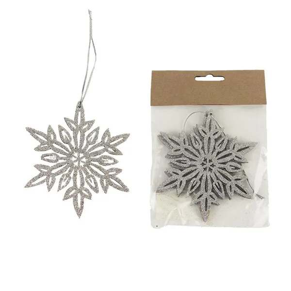 Snowflake for hanging, 2pcs D3341-28
