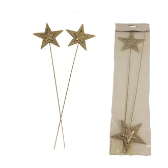 Star on stick, 2pcs D3348-29