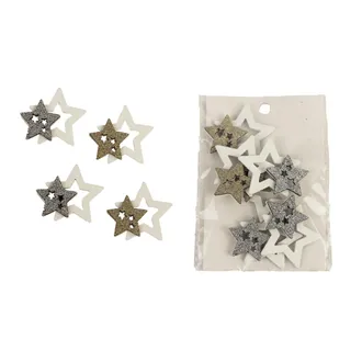 Stars adhesive, 6pcs D3431