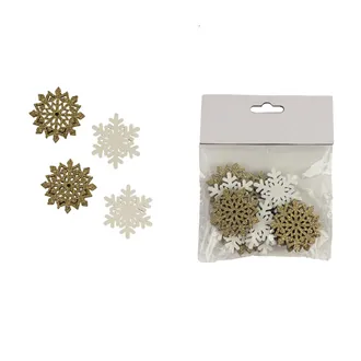 Adhesive snowflake, 12pcs D3462-29 