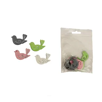 Decorative bird, 12 pcs D3710 