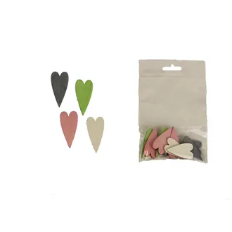 Decorative heart, 12 pcs D3720 