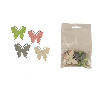 Decorative butterfly, 12 pcs D3724 