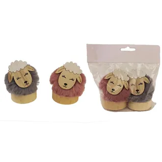 Decorative sheep, 2 pcs D3777 