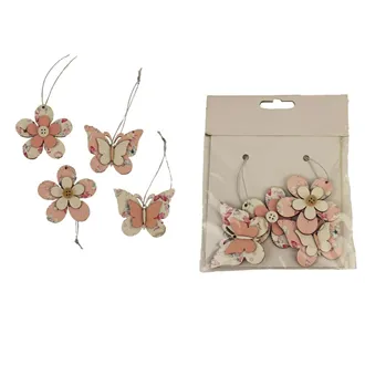 Decoration for hanging, 4 pcs D3966 