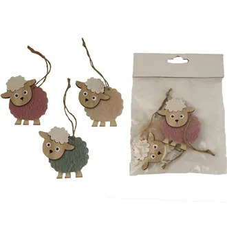 Decoration for hanging, 3 pcs D3973 