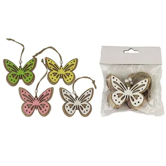 Butterfly for hanging, 4 pcs D4022 