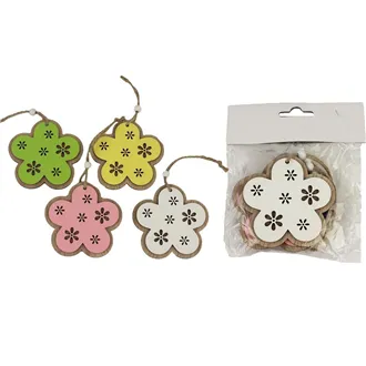 Decorative flower, 4 pcs D4023
