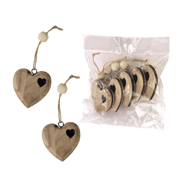 Decoration heart, 5 pcs D4072-20