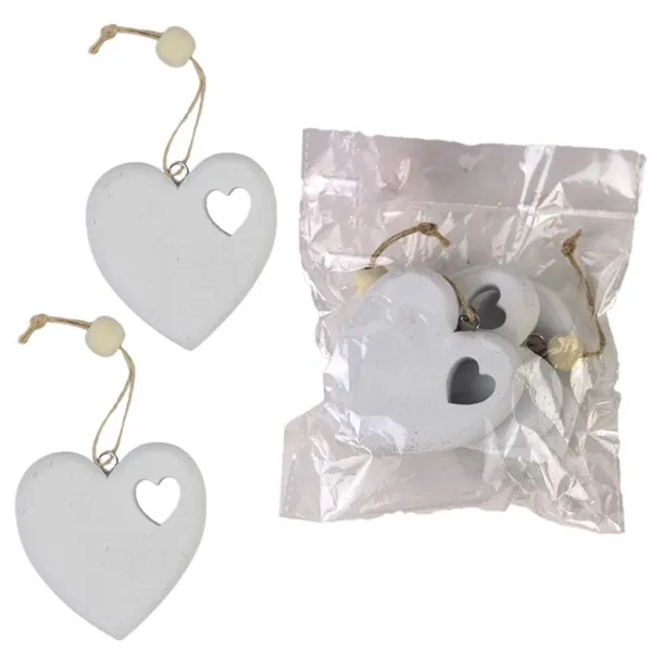 Decoration heart, 3 pcs D4073-01
