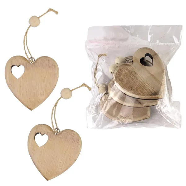 Decoration heart, 3 pcs D4073-20