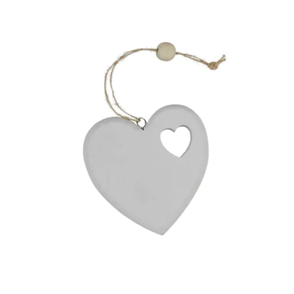 Decoration heart, 2 pcs D4074-01