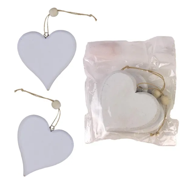 Decoration heart, 2 pcs D4081-01