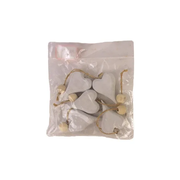 Decoration heart, 5 pcs D4091-01