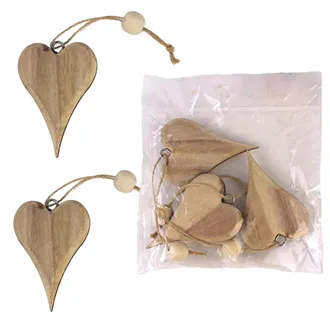 Decoration heart, 3 pcs D4092-20