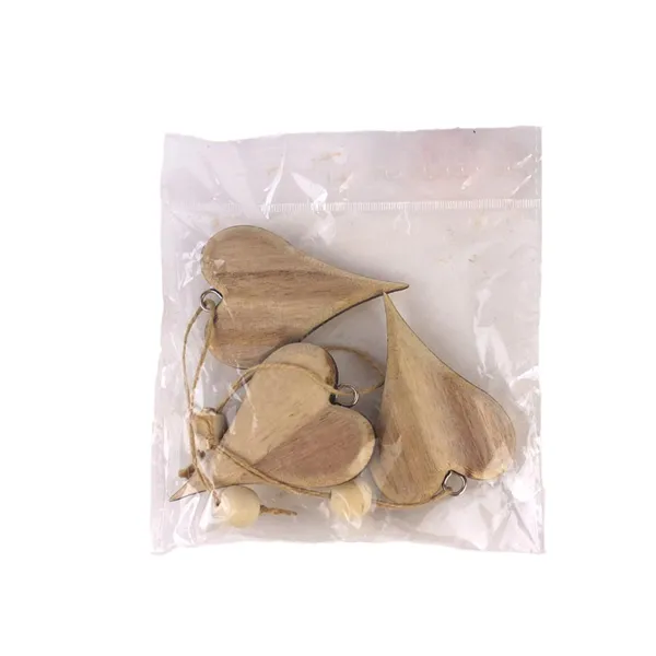 Decoration heart, 3 pcs D4092-20