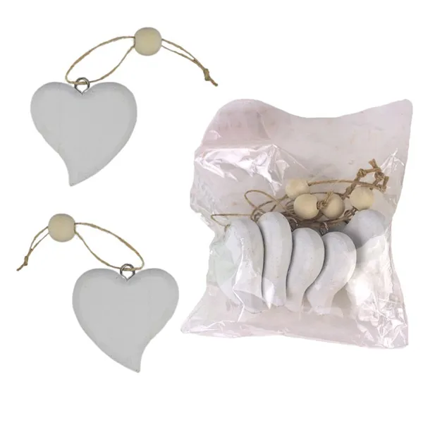 Decoration heart, 5 pcs D4095-01