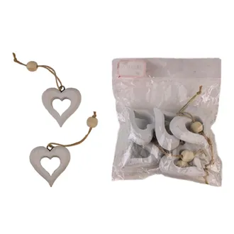 Decoration heart, 5 pcs D4099-01