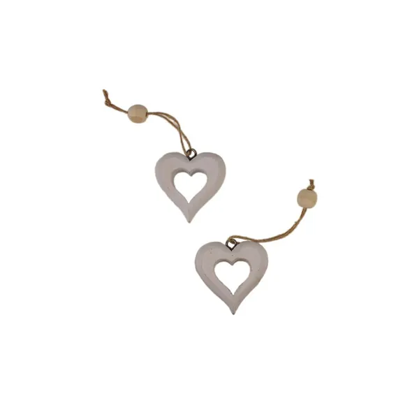 Decoration heart, 5 pcs D4099-01