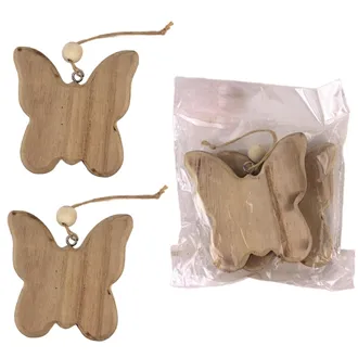 Decoration butterfly, 2 pcs D4103-20