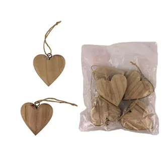 Decoration heart, 5 pcs D4105-20