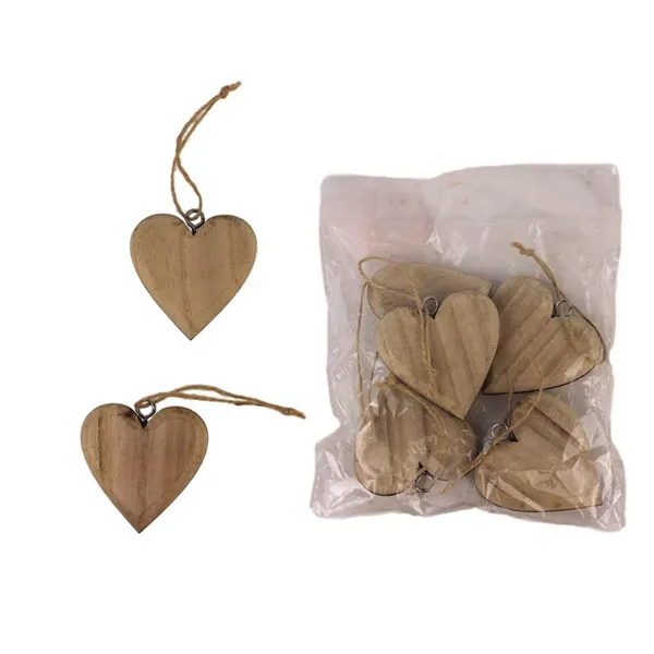 Decoration heart, 5 pcs D4105-20