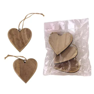 Decoration heart, 3 pcs D4106-20