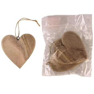 Decoration heart, 2 pcs D4107-20