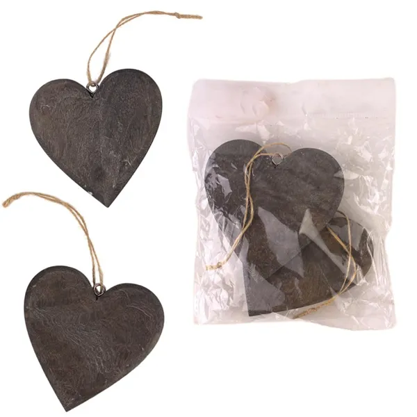 Decoration heart, 2 pcs D4107-21