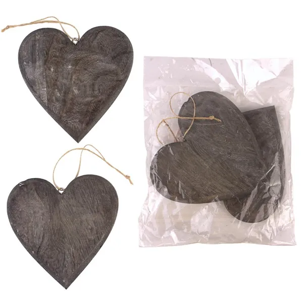 Decoration heart, 2 pcs D4108-21