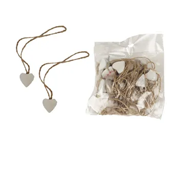 Decoration heart, 30 pcs D4125