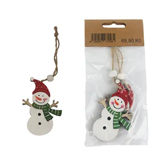 Snowman for hanging, 2 pcs D4290-16 