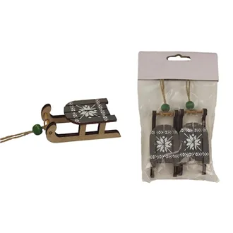 Decorative sledge, 2 pcs D4293-21