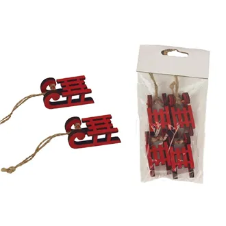 Decorative sleigh, 4 pcs D4296-08