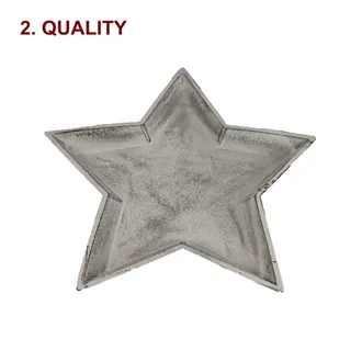 Decorative tray star 2. quality D4479/3 