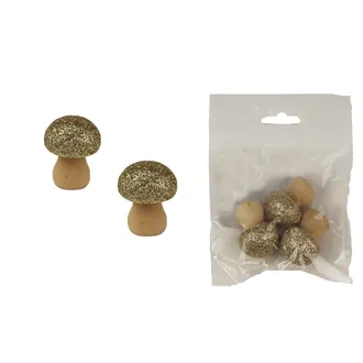 Decorative mushroom, 3 pcs D4579-29